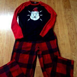 Red/Black Christmas PJ's Sz L 14-16